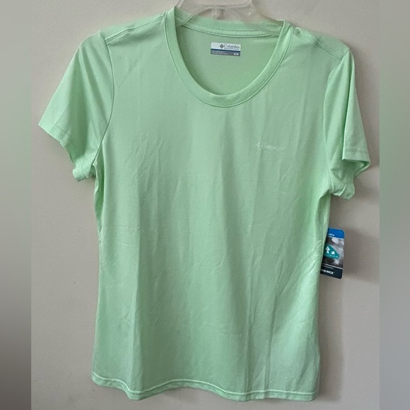 Columbia‎ Women's Hike SS Crew OmniWick Green Shortsleeved Shirt Size Medium - Picture 1 of 9